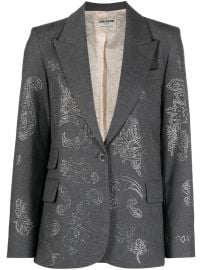 ZadigampVoltaire Venus paisley-embellished Blazer - at Farfetch